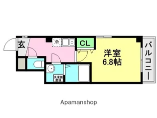 ハッピー久寿川マンション【2階】の間取り