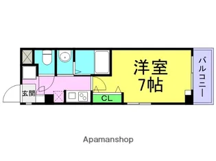 ハッピー久寿川マンション【4階】の間取り