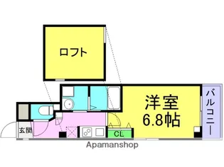 ハッピー久寿川マンション【5階】の間取り