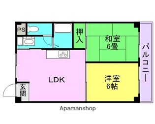 ホーク武庫之荘【302号室】の間取り