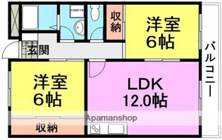 フリーダム中村(常吉)【2階】の間取り