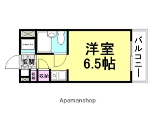 キューブ塚口【607号室】の間取り