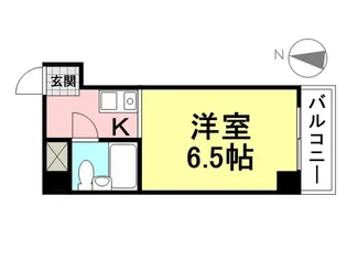 プリエールJR尼崎【605号室】の間取り