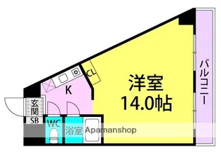 グランシャリオ塚口【301号室】の間取り