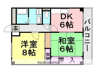 リバーサイド21【2階】の間取り