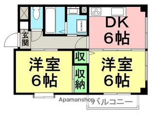 ブバリア園田【2階】の間取り