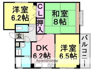 FTハイツ立花【301号室】の間取り