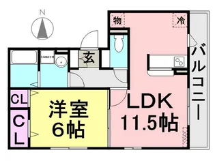 フォルトゥーナ【1階】の間取り