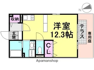 リバーハイツB棟【101号室】の間取り