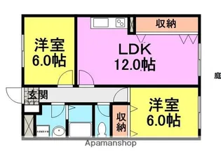フリーダム常吉(常吉)【1階】の間取り