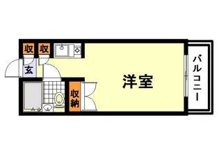 ダイバーシティ武庫川【4階】の間取り