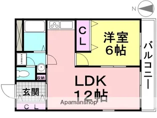 クリアレジデンス塚口【2階】の間取り