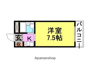 ジョイフル武庫之荘1【413号室】の間取り