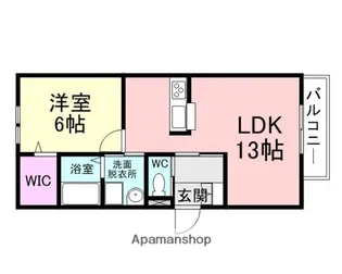 ヘーベルメゾン ハナミズキ【202号室】の間取り