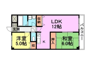 セレニティ武庫之荘弐番館【505号室】の間取り