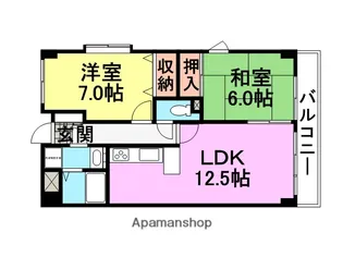 アルディ武庫之荘【4階】の間取り
