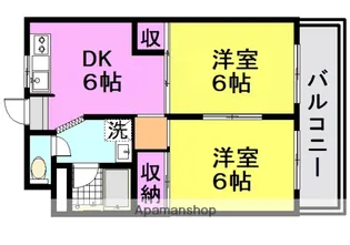 パステル武庫之荘【302号室】の間取り