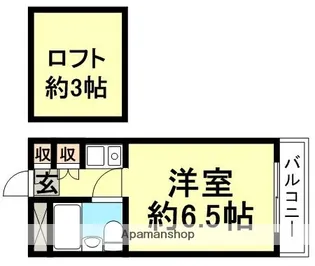 アートンヒュース【3階】の間取り