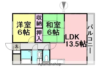 メゾンデール富松【3階】の間取り