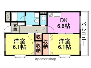 フォーチュン【2階】の間取り