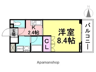 ベルファース尼崎【315号室】の間取り