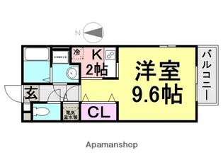 グレイス南塚口【2階】の間取り