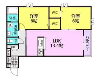 ヘーベルメゾン武庫北【103号室】の間取り