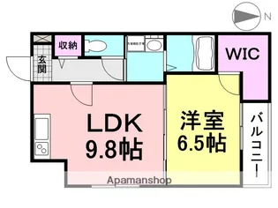 フジパレス塚口3番館【3階】の間取り