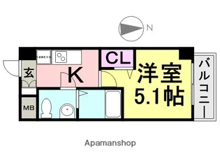 アリビオ立花2【3階】の間取り