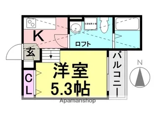 IMPERIAL TOWER【102号室】の間取り
