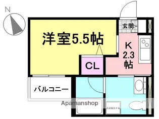 Spring CoastⅢ【2階】の間取り
