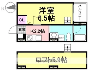 サクシード長洲東【2階】の間取り