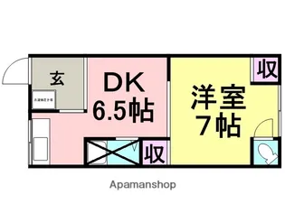 KCMS立花【203号室】の間取り