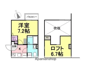 paraguas【2階】の間取り