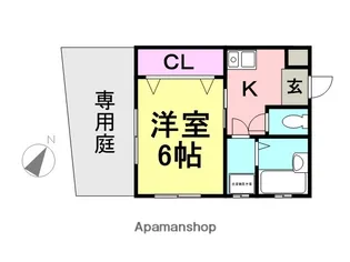 イーグル立花【1階】の間取り