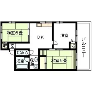 シティハイム橋本第2AP【2階】の間取り