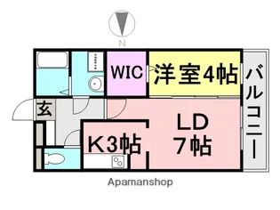 コート・アッキーノ【102号室】の間取り