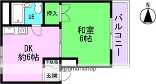 フクトミハイツ【301号室】の間取り