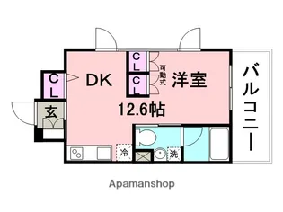 エクセラ塚口【3階】の間取り