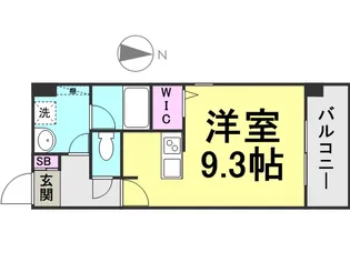 Le CINQ 尼崎東【203号室】の間取り