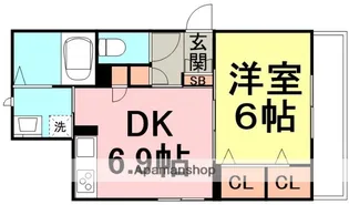 PRESTIGE.K【201号室】の間取り