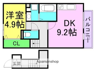 アーバンコート甲子園口【2階】の間取り