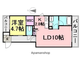 伸栄M棟【301号室】の間取り