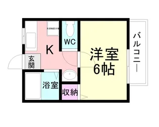 アコール上ノ島【103号室】の間取り