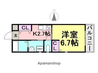 CROUD武庫之荘【2階】の間取り