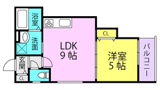 クリエオーレ東園田1【1階】の間取り