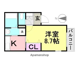 カーサ アミーゴ【2階】の間取り