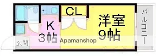 ブランキューブ塚口【101号室】の間取り