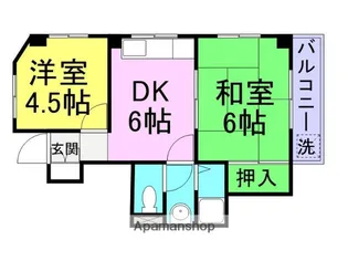 中嶋マンション【301号室】の間取り