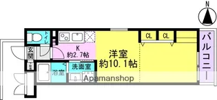 エスタジオ塚口【3階】の間取り